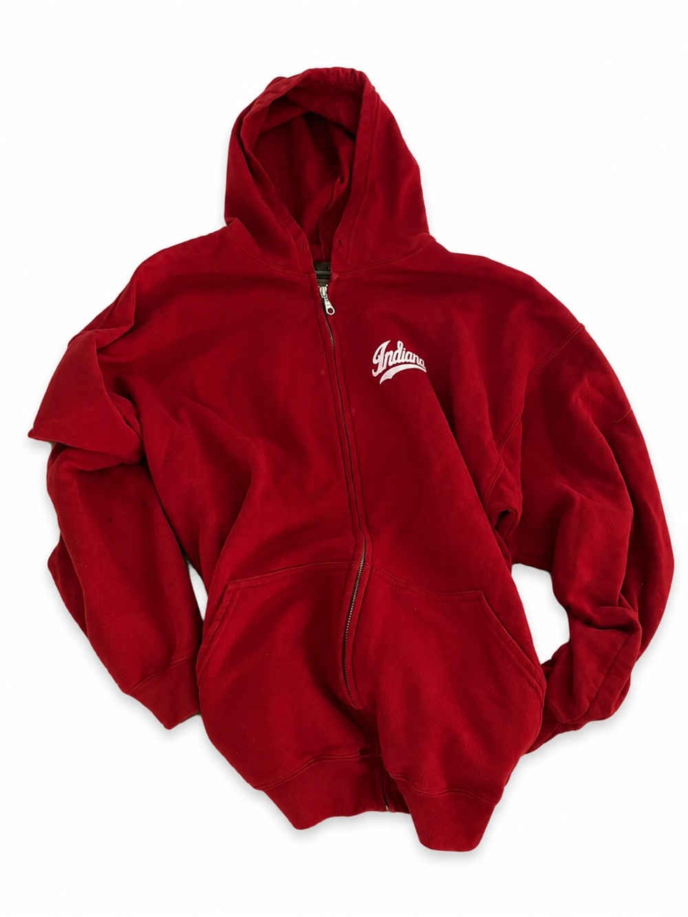 Indiana University Oversized Zip Up Hoodie